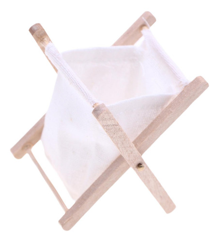 3 Cesta De Lavandería Para Casa De Muñecas Color Sólido