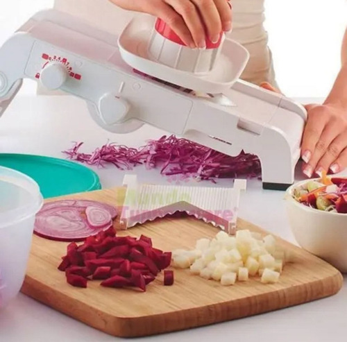 Fatiador Profissional Super Chef Tupperware 2 Lamina 8 Corte