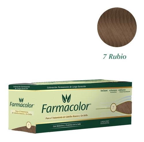 Farmacolor Indiv Rubio N° 7 X 1 Estuche. De Fábrica.