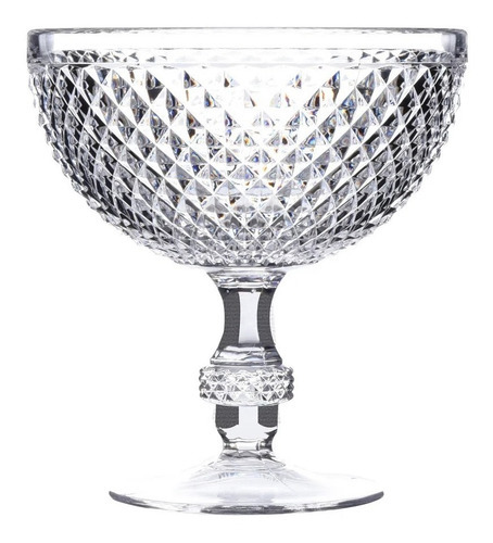 Taça Para Sobremesa Em Acrílico 375ml Diamond Kenya Cor Incolor