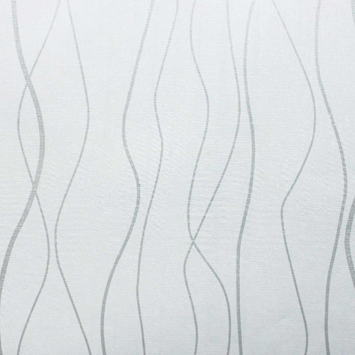 Papel Adhesivo Vinilo Decoracion Rollo 10 Metros Ondas Color Blanco Ondas