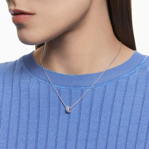 Swaro Collar Collar Stone:pend Rnd Aqua/rhs 5642886 Marca,