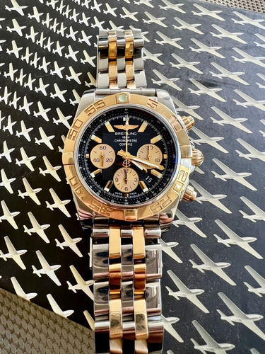 Relógio Breitling Cb0110 Completo Impecável Amarelo Amarelo Preto (Usado)