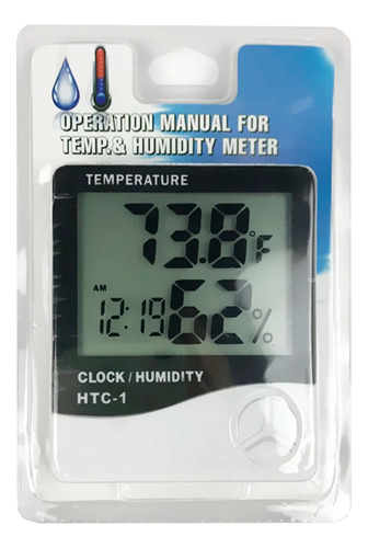 Reloj Digital Higrografo Higrotermografo Nuevo Ideal Para Medir Humedad Y Temperatura En El Ambiente Función Completa Diseño Moderno Y Preciso Ideal Para Hogar Oficina O Taller Otec