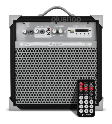 Caixa Caixa De Som Amplificada Microfone/guitarra Potente