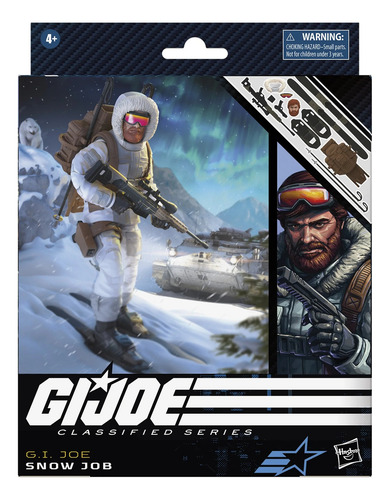 Serie clasificada Snow Job de Gi Joe Hasbro, 15 cm, comandos en acción
