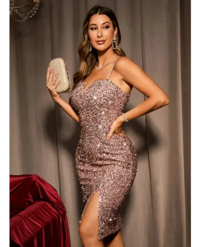 Vestidos elegantes con brillo new arrivals