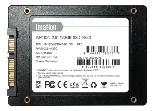 interno Imation A320 120GB preto