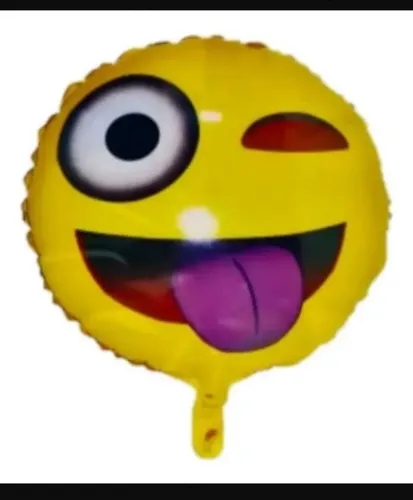 Globo Metalizado Emojis Guiño Ojo Izquierdo 42 Cm X 1 Unid
