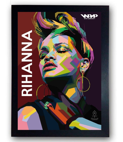 Quadro Decorativo Rihanna