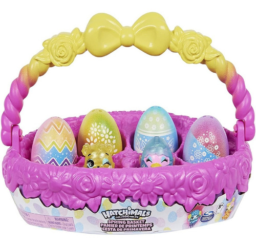 Cesta Canasta Coleccionable De Hatchimals