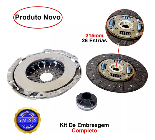 Kit Embreagem Renault Sandero 1.6 2017 2018 2019 Com Atuador