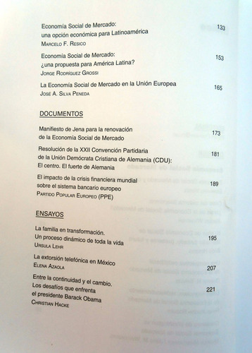 Diálogo Político -. Economía Social De Mercado - 2009