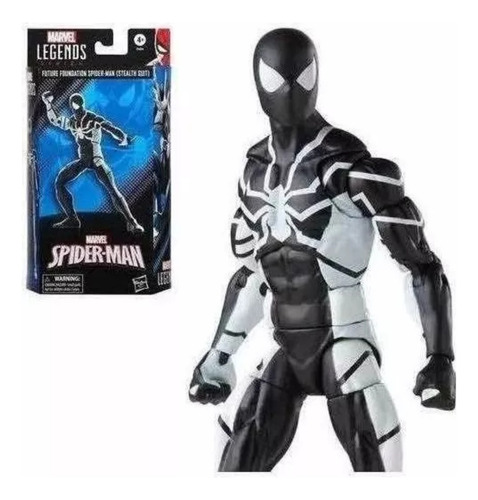 Spider-man Stealth Suit Marvel Legends Hasbro Figura Nueva
