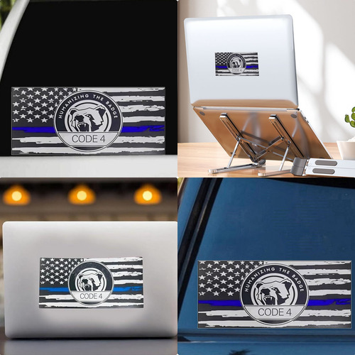 Adhesivo Con Forma De Bandera J Con Forma De Línea Azul Fina