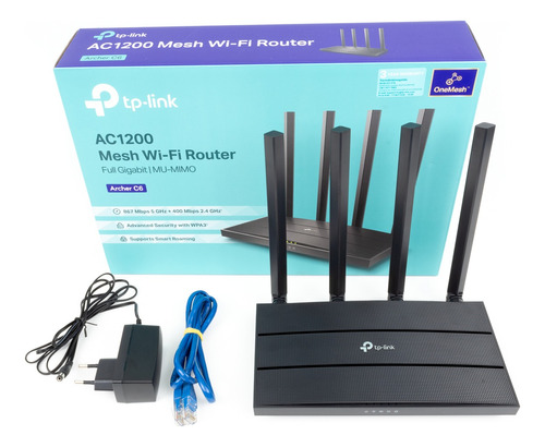 Router Tp-link Ac1200 Archer C6 Dual Band Mu Mimo 4 Antenas