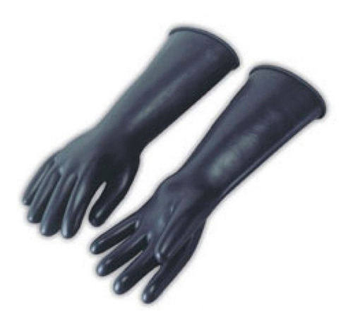 Guante De Latex Talla 9 Industrial Negro Vitex Ind375-9