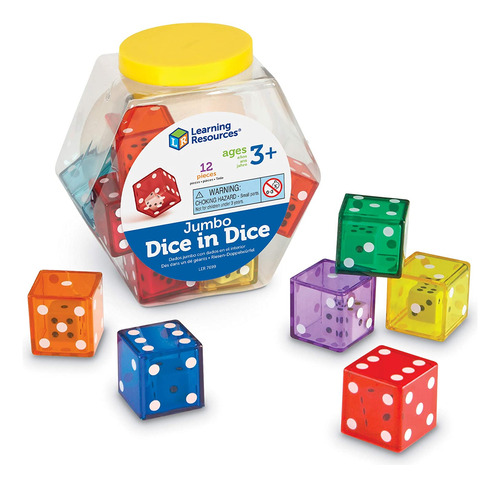 Recursos De Aprendizaje Jumbo Dice In Dice Jumbo Dice Math