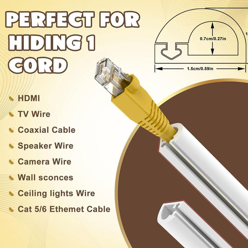 Cubierta De Cable Para Ocultar Cables, Cubierta De Cables
