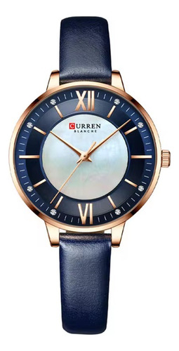  Reloj Marca Curren Modelo 9080 Elegante De Lujo Para Damas