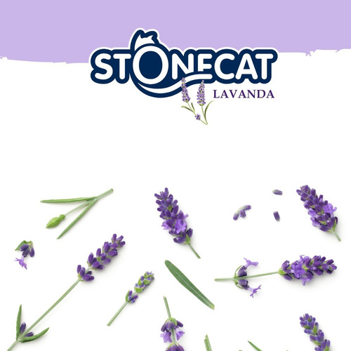 Imagen 2 de 3 de Piedras Sanitarias Stonecat Aglomerante Bolsa 8 Kg Lavanda