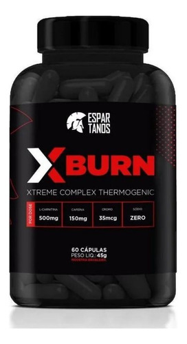 X Burn Xtreme Complex Thermogenic 60 Caps Espartanos