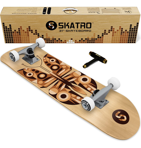 Skatro - Patineta Pro De 31 Pulgadas Completa Skateboard Eda