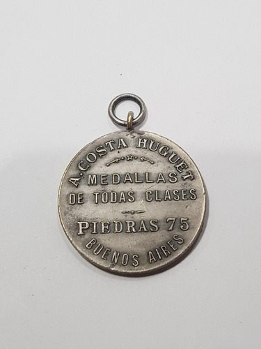 Imagen 2 de 5 de Antigua Medalla Publicitaria Casa D Medallas Bs As Mag 58329