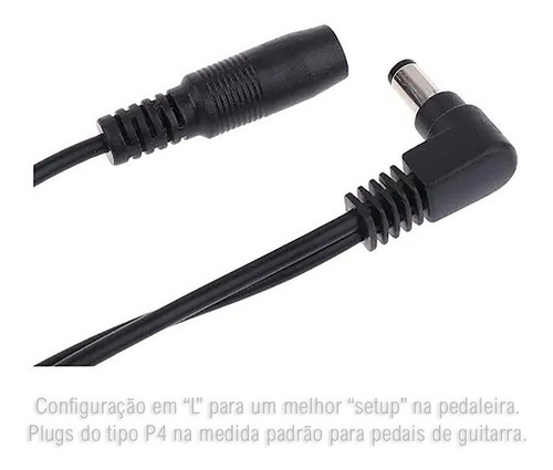 Imagem 5 de 9 de Fonte 9v P/ Pedal De Guitarra 1000ma Com 06 Saídas P/ Pedais