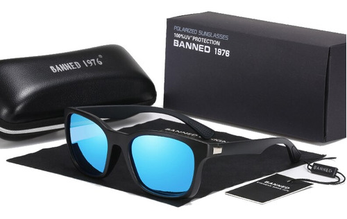 J Gafas Sol Polarizadas Uv400 Banned Driver Mujer Hombre