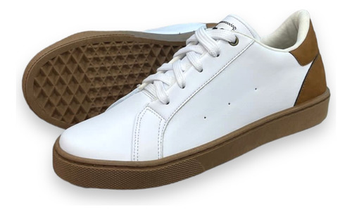 Sneakers Blanco Cordones C12 Hombre