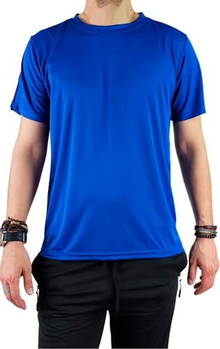 Polera Deportiva Hombre. Camiseta Líneas. Colores. 340