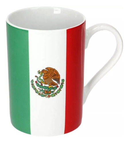 Taza Tarro De Café Y Te Bandera De Mexico | Ko-340 Color Multicolor