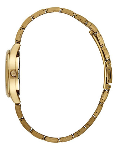 Kit Relógio Mondaine Pequeno Dourado E Colar De Cristal 32720lpmkde1k1