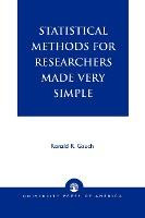 Libro Statistical Methods For Researchers Made Very Simpl...