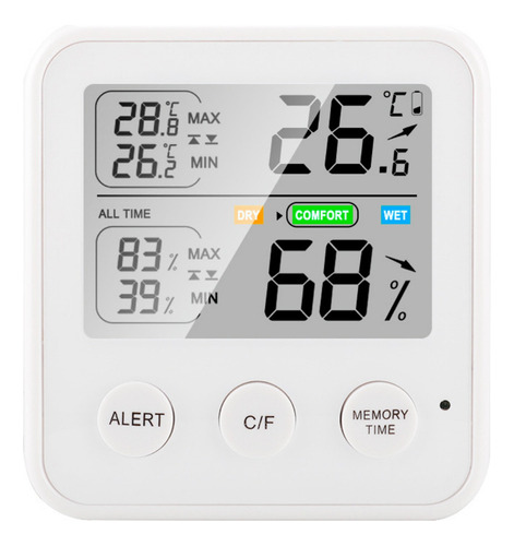 Termohigrómetro Digital Mínimo De Temperatura Y Humedad