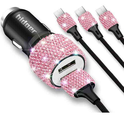 Bling Bling Bling - Cargador De Coche Usb De 5 V/2.4 A, Deco