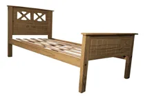 Comprar Cama Cruz Moderna 1 Plaza 80 X 190 Madera Macizo Individual