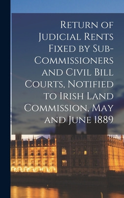 Libro Return Of Judicial Rents Fixed By Sub-commissioners...