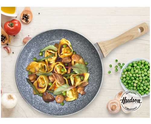 Imagen 10 de 10 de Batería De Cocina Hudson Con Antiadherente Granito 5 Piezas