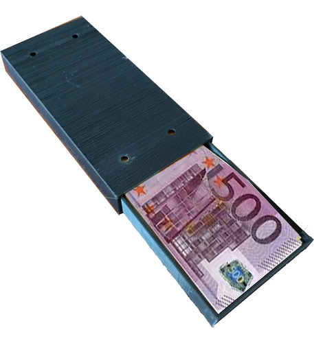Caja Euros Gaveta Secreta Amurable Escondite 100 Billetes
