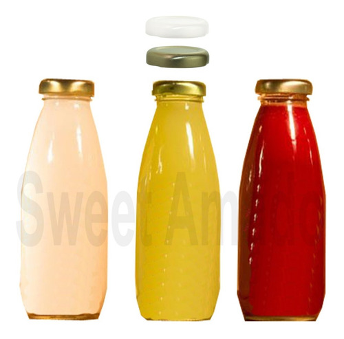 Imagem 4 de 6 de 05garrafa Pote Leiteira Condimento Suco 250ml Lembrancinha