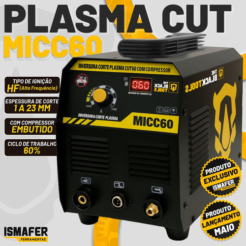 Maquina Inversora Corte Plasma Micc60 Com Compressor 220v