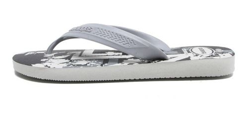 Ojotas Havaianas Top Max Street Hombre Importadas Gris Dep