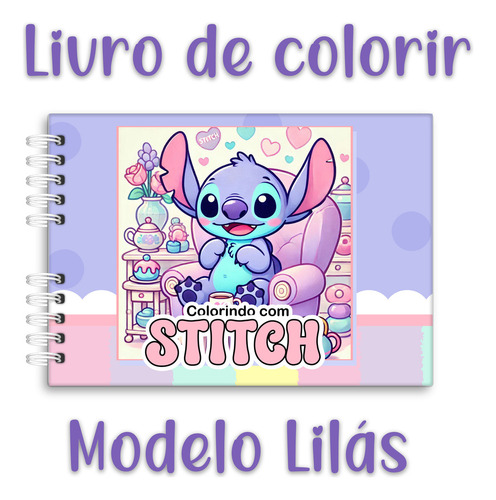 Bobbie Goods Livro De Colorir Stitch Com 50 Folhas