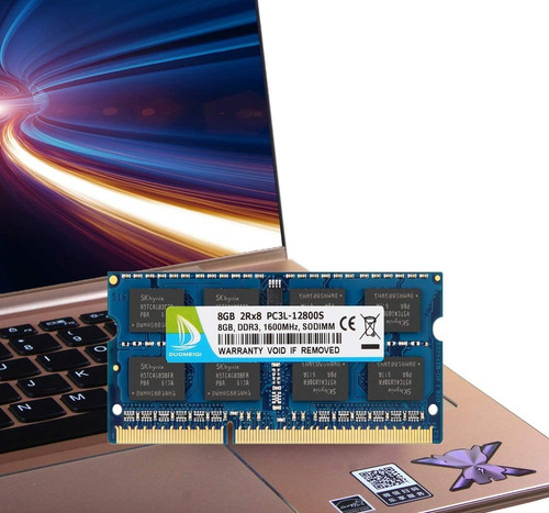 Memoria RAM Gamer 16Gb 2 x 8Gb 1600 Mhz DDR3 Sodimm PC3-12800S Laptops Duomeiqi SD