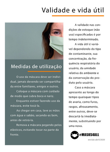 Imagem 7 de 10 de Máscara Proteção Facial Reutilizável 100% Algodão 10 Un