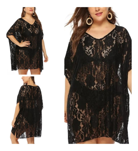 Pareo Salida Playa Corto Vestido Cover Up Elegante Eg