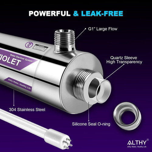 Althy Purificador De Filtro De Agua Ultravioleta Para Toda L