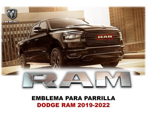 Kit Letras Cromadas Para Parrilla Ram 2019-2022